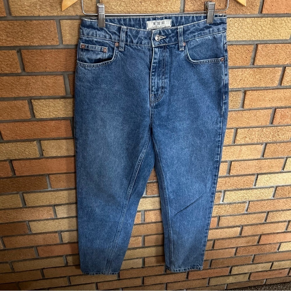 Free People We The Free Relaxed Fit High Waist Mom Jeans Size 26
